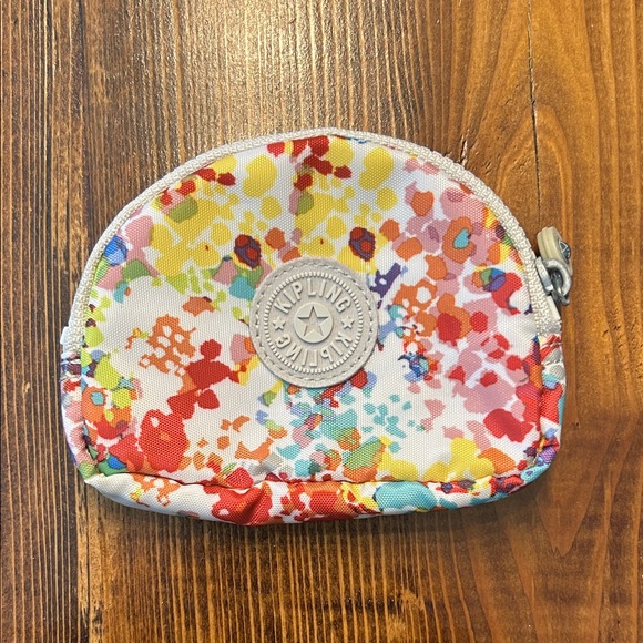 Kipling Multicolor Abstract Coin Pouch - Picture 1 of 3